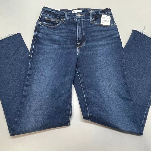 NEW GOOD AMERICAN Women's Jeans Good Classic Slim Size 4/27 Blue - Picture 7 of 7